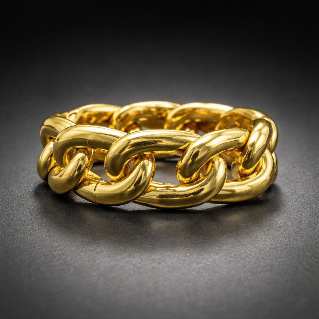 ANILLO CADENA IMPERIAL DORADO – REFERENCIA (D)
