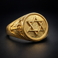 ANILLO SÍMBOLO GEOMÉTRICO IMPERIAL DORADO – REFERENCIA (H)