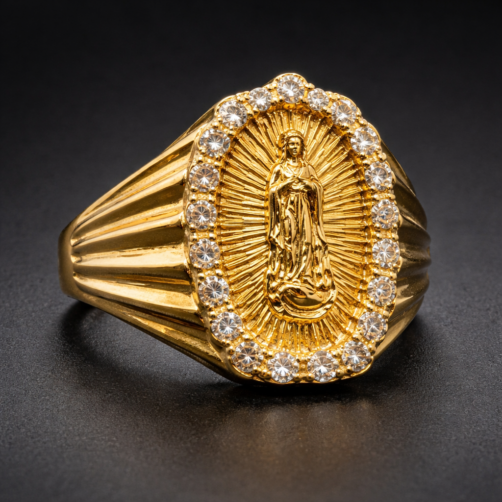 ANILLO ESCULTURA IMPERIAL RADIANTE DORADO – REFERENCIA (M)