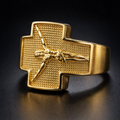 ANILLO CRUZ ABSTRACTA IMPERIAL DORADO – REFERENCIA (S)