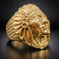ANILLO ROSTRO TRIBAL IMPERIAL DORADO – REFERENCIA (T)