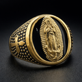 ANILLO FIGURA CENTRAL OVAL IMPERIAL NEGRO DORADO – REFERENCIA (3)